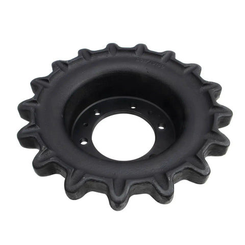 Heavy Duty Drive Sprocket Replacement For Jcb 180t 190t 1110t Skid Steer Loader, featuring six bolt holes and 17 teeth.