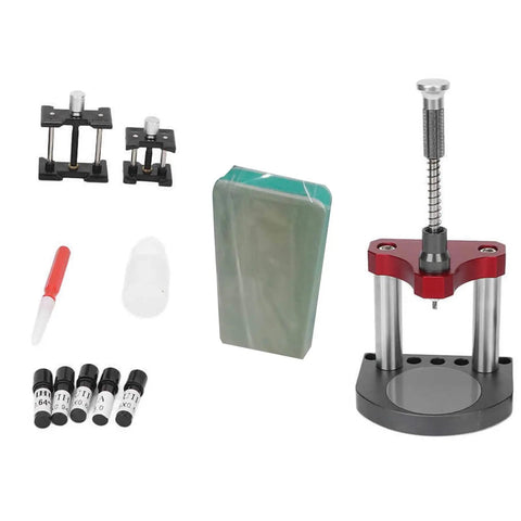 Watch Foot Replacement Tool Set With Welding And Bonding Kit for horology repair showing components and tools