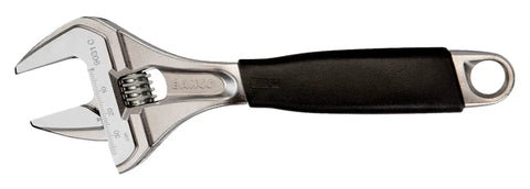 8 Inch SAE Big Mouth Adjustable Wrench With Wide Jaw And Slim Head, True Ergo Grip For Tight Spaces, A Beast For Maintenance, Plumbing And Electrical Repairs, Easy To Use In Cramped Sinks And Panels.