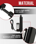 MYFULLY 12V linear actuator with 4-inch stroke; aluminum alloy housing and mounting brackets
