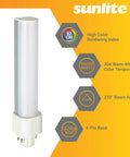 LED PLD Light Bulb 9W 18W Equivalent G24q Base Ballast Dependant 1100 Lumens Cool White 40K UL Listed CFL Replacement