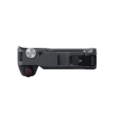 Side view of Ace Pro 2 Xplorer Grip Pro Kit for Action Cameras: Beast Power Grip With Lossless Zoom and Quick Exposure Control.