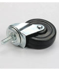 Pack Of Four 3 Inch Rubber Wheels With Silent Stem Casters For Wear Resistant Solid Furniture Heavy Duty M8 M10 M12 Size Swivel Wheels