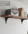 Heavy Duty Steel Shelf Bracket For Floating Shelves And Wall Mounted Desks Beefed Up For DIY Projects At Home Or In The Garage