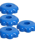 Blue Beefy Aluminum Alloy Gas Cylinder Valve Handle With Anti Slip Grip Replacement 4 Pack Hexagonal Industrial Hand Wheel Knob