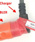 Heavy Duty Electric Vehicle Charging Adapter That Boosts Level One Outlets Into Blazing Fast Level Two Speeds With Plug And Play Convenience For Road Warriors And Daily Commuters, close-up view of connector with safety seal.