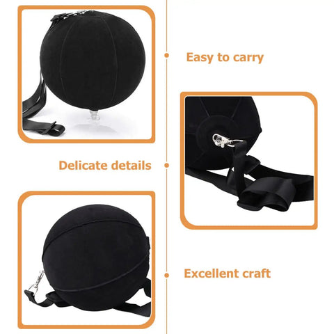 Swing Posture Trainer For Golf With Inflatable Practice Ball Portable Golf Swing Aid You Can Carry In Your Bag Nylon