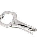 3 Piece Heavy Duty C Clamp Locking Pliers Set With Swivel Pads, showing 9-inch pliers, sturdy metal construction.