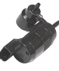 Premium Direct Fit Front Windshield Washer Pump For Gmc 2021 2022 Pickup Trucks 84801575 1Wp0052 showing side view with two hose fittings.