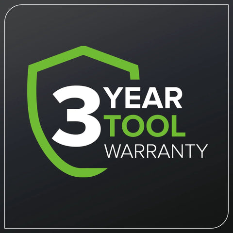 3 year tool warranty emblem for 40V Cordless Brushless Leaf Blower Vacuum With Bag 230 MPH 505 CFM Turbo Boost 185 MPH For Fast Yard Cleanup
