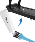 Universal Silicone Treadmill Lubricant Oil For Sole Spirit Xterra And Fuel Fitness Treadmills Plus Other Home Gym Machines Includes Cleaning Cloth And Brush For Easy Maintenance, Quiet Smooth Deck And Belt Operation; bottle, brush, deck