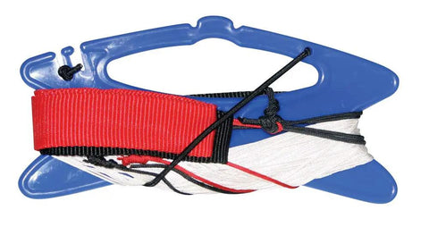 Easy To Fly Dual Line Foil Kite 1.3 Meter, 22 By 49 Inches, durable ripstop nylon, Dyneema flight lines on blue winder with straps
