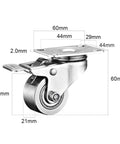 Heavy Duty Industrial Castors Set Of 4 With Brakes Tough As Nails Stainless Steel 304 Rust Proof Caster Wheels Swivel Plate