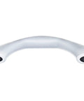 Ergonomic One-Piece Vinyl Grab Handle With Marine Grade Durability For Boats And RVs 8.75 Inch Length, white finish, hinged capless design.