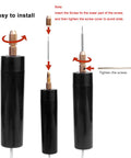 Handheld Electric Screw Extraction Pen And Mini Grinder For Busted Or Jammed Smartphone Bolts With 11 Precision Bit Set and two-way switch, showing installation steps.