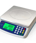 Pro Grade Digital Kitchen Scale 40kg 88lb Stainless Steel With LCD Display For Price Computing And Item Counting Deli Scale For Baking Bread Cooking Meat Prep Coins And Parts Adapter Included, showing front view with buttons and display