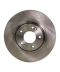 Front Solid Disc Brake Rotor Set 2 Pack Black Ecoated Finish with straight machined surface, 11.81 inch diameter.