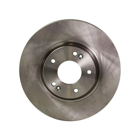 Front Solid Disc Brake Rotor Set 2 Pack Black Ecoated Finish with straight machined surface, 11.81 inch diameter.