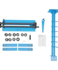 Pro Grade Manual Sheet Metal Bead Roller Kit with Six Die Sets, Twelve Dies Total, components displayed, heavy-duty tool for fabrication.