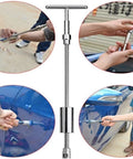 DIY Car Dent Repair Kit With Auto Body Dent Puller Slide Hammer And Glue Puller For Sheet Metal Dents 50 Cm And 42 Cm Reach