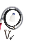 Slick Built Air Micro Die Grinder Kit With Heavy Duty Pneumatic Equipment Accessories, featuring pneumatic hose, bottle, and wrenches.