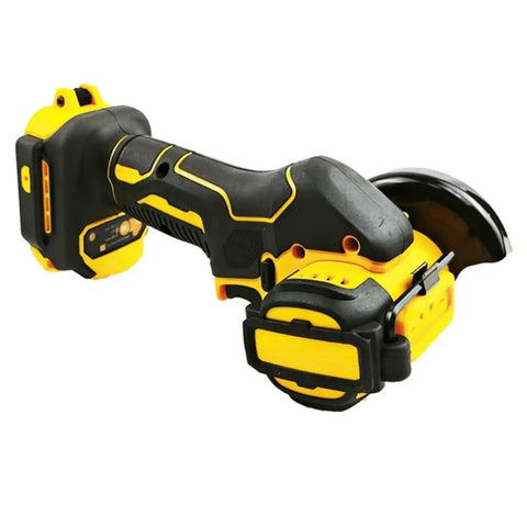Kickass 3 Inch Mini Angle Grinder Battery Powered Cutting And Polishing Machine Heavy Duty Electric Power Tool profile view