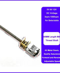 Top Grade N20 And M4 DC Gear Motor With 55mm Threaded Shaft showing a compact design for DIY robot frames, 3V 6V 12V options.
