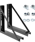 Heavy Duty Underbody Truck Toolbox Mounting Brackets Kit Welded Steel Bracket Set with bolts and washers for secure installation.