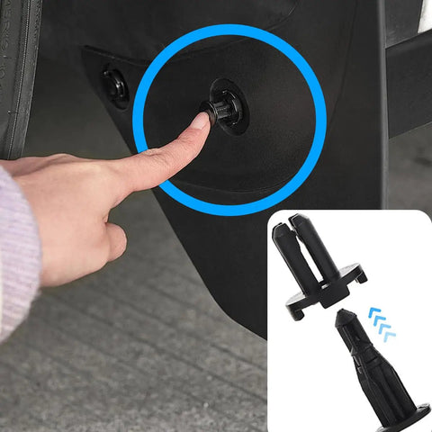 Six Type Bumper Retainer Clip Kit With Removal Tools 100 Pack Nylon Fasteners For Easy Car Body Trim Replacement Universal Fit For Front And Rear Bumpers Durable Vibration Resistant And Anti Aging, black nylon clip in bumper panel