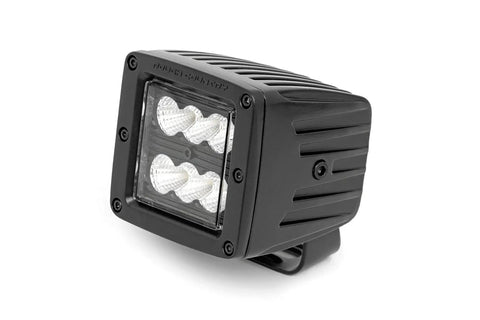 2 Inch Black Series CREE Cube LED Lights Flood Beam IP67 Waterproof 2880 Lumens 36 Watts Pair With Flat Wiring Harness And Switch Off Road Ready For Jeeps Trucks SUVs