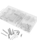 Top Quality Stainless Steel Spring Assortment Kit With 200 Pieces For DIY Home Repairs Mechanical Projects Featuring Reliable Compression And Tension Springs That Rock Smooth Elasticity And Durable Performance. Clear plastic organizer with assorted springs