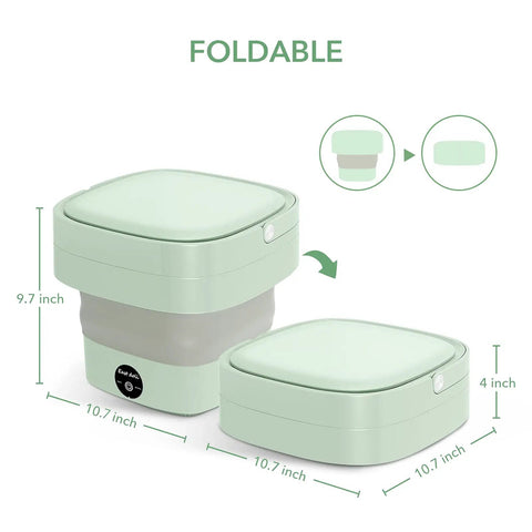 Compact Foldable Mini Washing Machine With Effective Sterilizing Function For Delicates And Small Items Perfect For Baby Clothes Underwear And Small Gear At Home Or On The Go Ideal For Apartments Travel Camping And RVs 110 To 240V
