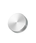 1.5 Inch Rotating Swivel Stand With Steel Ball Bearings Annular Lazy Susan Base Turntable For Kitchen Corner Cabinets Silver 0.45 Inch Diameter Heavy Duty Kitchen Organizer Spices Snacks Craft Display, silver aluminum top view