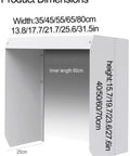 Product dimensions of Heavy Duty Universal EV Charger Cover Waterproof Galvanized Steel Electric Vehicle Charging Station Protector.