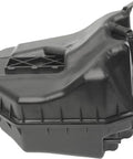 Built Tough Coolant Expansion Tank Replacement Fits Vw Touareg And Audi Q7 Models From 2004 To 2015 Flat side view of black coolant tank.