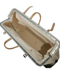 Top view of Pro Grade Heavy Duty Canvas Tool Bag With Moisture Resistant Vinyl Bottom And Steel Frame For Rugged Use, 24 Inch