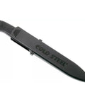 Peace Maker II Fixed Blade Knife 5.5 Inch Compact EDC Tactical Outdoor Knife with sheath, handle visible, black color
