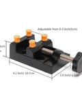 Universal Mini Drill Press Vise Clamp, aluminum alloy, adjustable 0-2 inch, for Jewelry and DIY Projects Table Bench Vise.