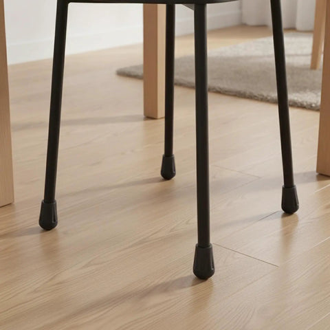Chair with PP Chair Leg Floor Protectors For Round Tubes 0.5 To 0.63 Inch Diameter 4 Pack Furniture Glides On Hardwood Floor
