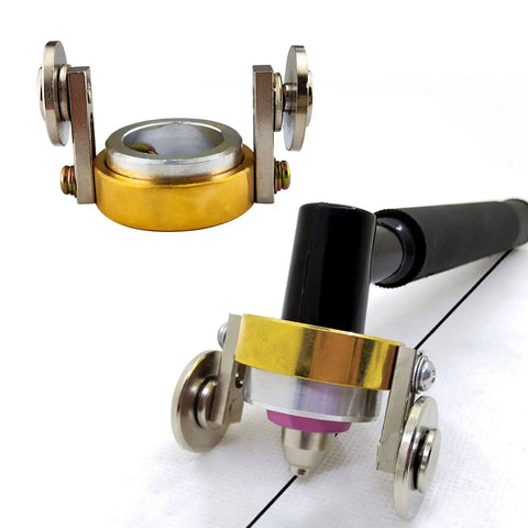 Pro Grade Adjustable Plasma Cutter Roller Guide Wheel With Brass Plating, Spacer For Clean, Accurate Cuts, Inner Diameter 20 To 27mm, Torch Wheel Replacement For 60A AG60 SG55