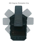 Back view of 1296P HD Police Body Camera with 2 Inch LCD Display, featuring 360-degree rotatable clip