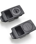 Black Retractable Spring Loaded Panel Latch Lock For Cabinets And Drawers Rock Solid Heavy Duty Secure Door Locking System Easy Install Cabinet