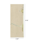 Pocket Door Edge Pull 4 Inch Flush Mount Handle In Brushed Brass Satin Brass Finish shown in door installation.
