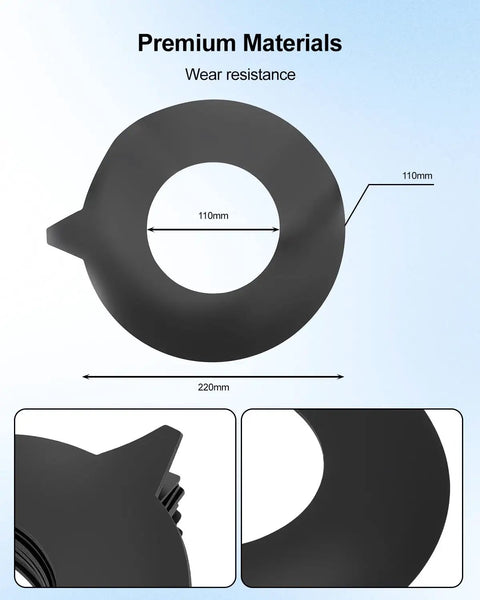 Beef Up Bucket Pin Shim Kit For Excavator And Skid Steer 110mm Pins 2mm Thick Gap Spacer Gasket, black rubber spacer