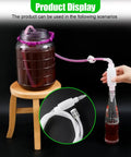 Silicone Siphon Pump And Flexible Transfer Hose Makes Quick Work Of Fluid Extraction Includes Built In Filter Clip, using siphon pump with bottle.