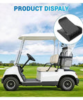 4 Piece Bag Rack Strap Buckle Set For YMH G1 To G29 Golf Carts Replacement Parts 1985 To 2016 shown with golf cart.