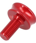 Lightweight Aluminum Alloy Bicycle Crank Arm Bolts M8 Thread Two Pack Water Resistant For Square Taper Bottom Bracket Red