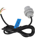 Underwater Obstacle Avoidance Ultrasonic Sensor For Robots DC5-24V 6 Meter Range Fast Response Ranging With UART Control Low Power 14ms Update IP68 Waterproof Perfect For ROVs Submersible Drones And Marine Explorers, showing plug end and wires