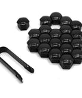 20 Pack Lug Nut Covers With Removal Tool, Rust-Proof Black Hex Wheel Nut Caps For Cars And SUVs, 19mm Fit