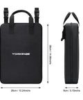 High Capacity Camp Kitchen Organizer Bag With Hanging Hooks And Paper Towel Holder Waterproof Multi Pocket Portable Storage side and front view